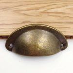 Vintage Style Shell Shaped Bronze Cabinet Pull Door Handle - Image 6